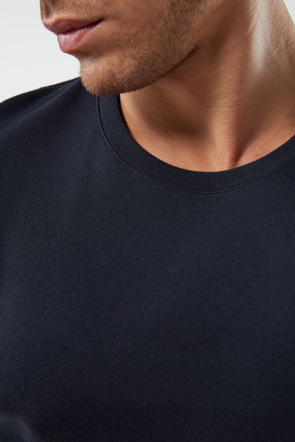 Short-Sleeve Warm-Handle Cotton Top