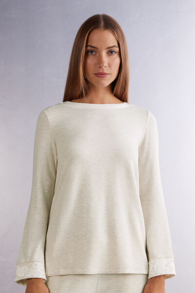 Long-Sleeved Boat-Neck Baby It's Cold Outside Top