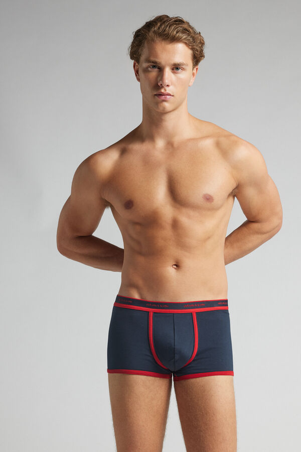 Boxers em algodão superior elástico