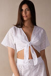 Hello Sunshine Wrap-Over Top in Sangallo