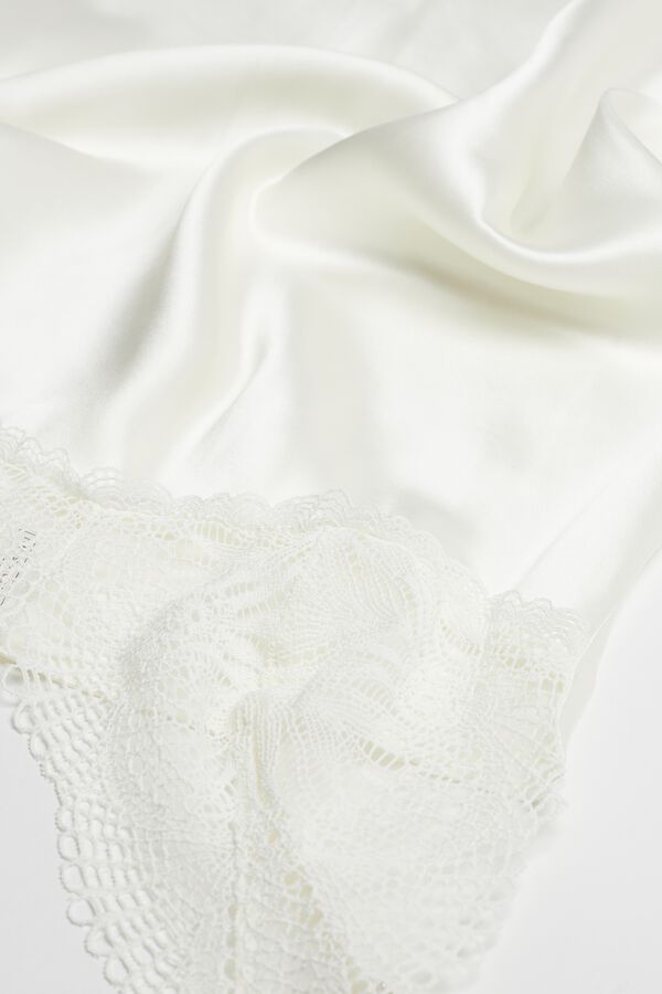 A Hint of Summer Silk and Lace Slip