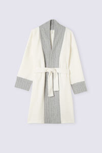 Soft Braid Fleece Dressing Gown