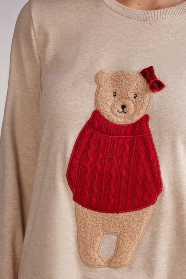 Pijama de Algodón con Osito