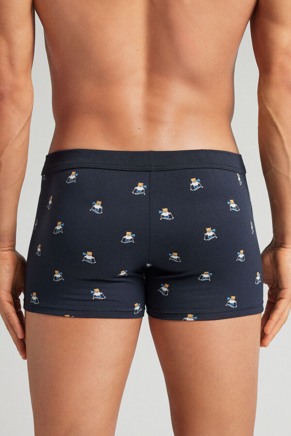 Ski Bear Print Superior Cotton Boxers