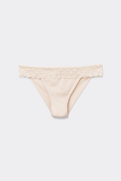 Lace and Microfibre Carioca Brazilian Briefs