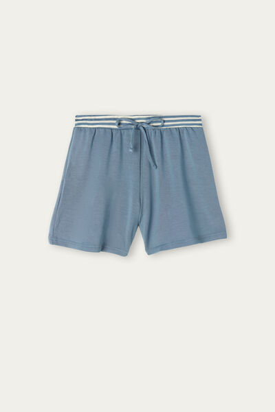 Shorts aus Modal-Sweatstoff Sporty Elegance