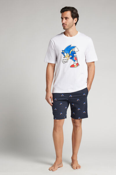Short Cotton Sonic Print Pyjamas