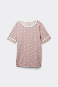 Maglia Cotone Manica Corta Soft Pois