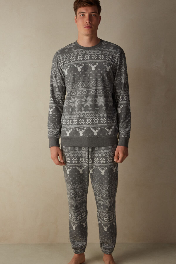 Full Length Norwegian Pattern Pajamas in Tricot