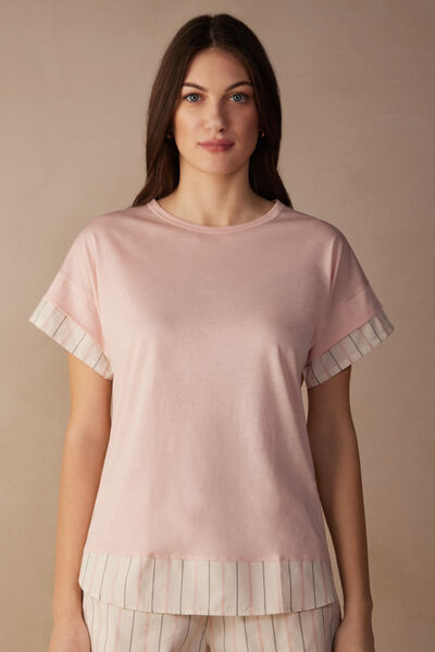 Soft Spring Short-Sleeved Cotton Top