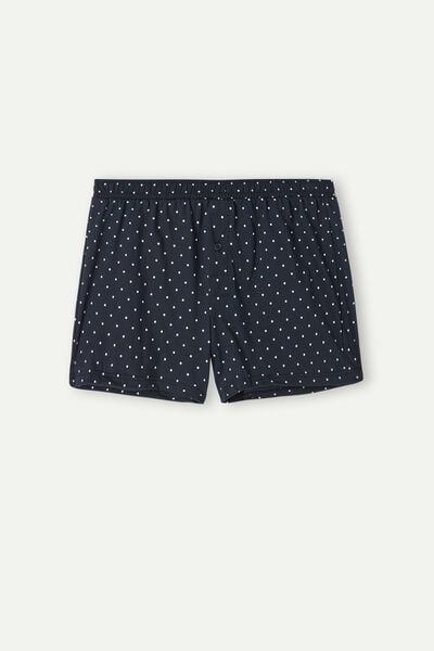 Patterned Cotton Jersey Relaxed Fit Boxers