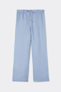 The Pure Linen Drawstring Plain-Weave Linen Trousers