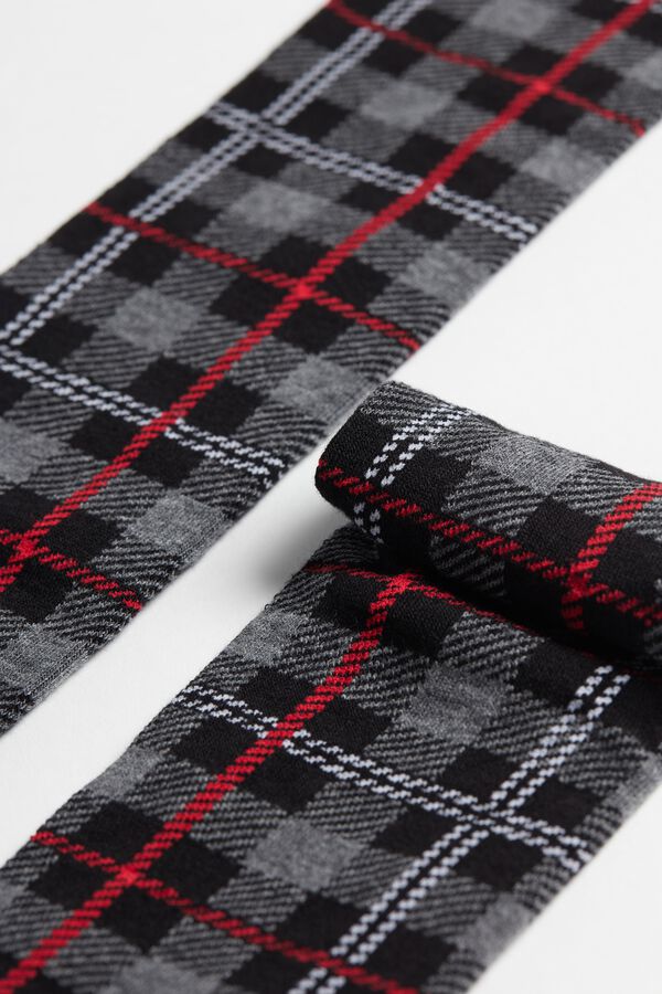 Long Socks in Patterned Warm Cotton