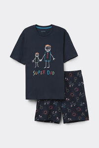 Короткая Пижама из Хлопка Super Dad