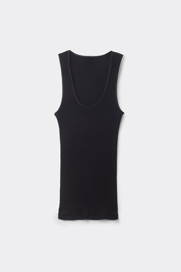 Tanktop aus Wolle und Seide
