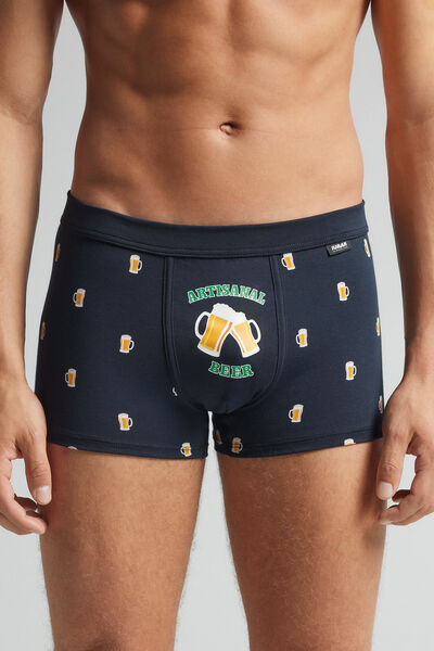 Boxershorts aus Superior-Baumwolle mit Bier-Print