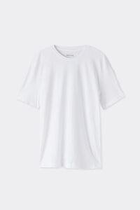 T-shirt en coton flammé