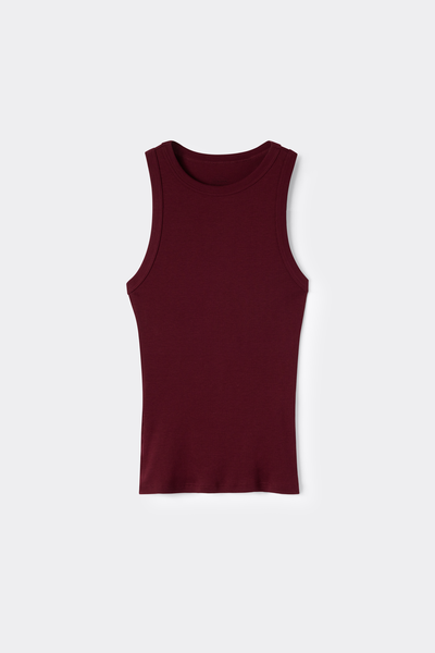 Ribbed Superior Cotton Vest Top