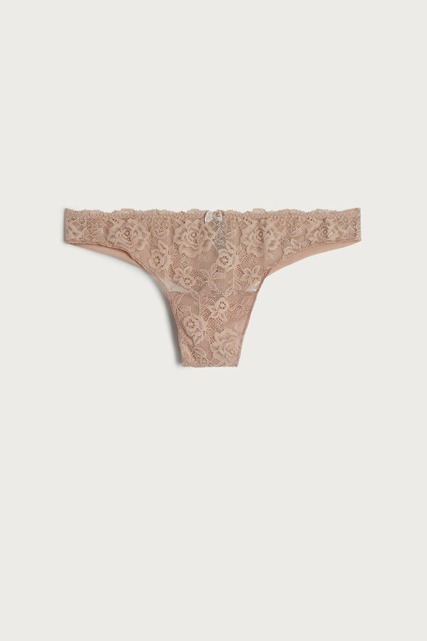 Lace And Microfibre Cheeky Briefs | Intimissimi