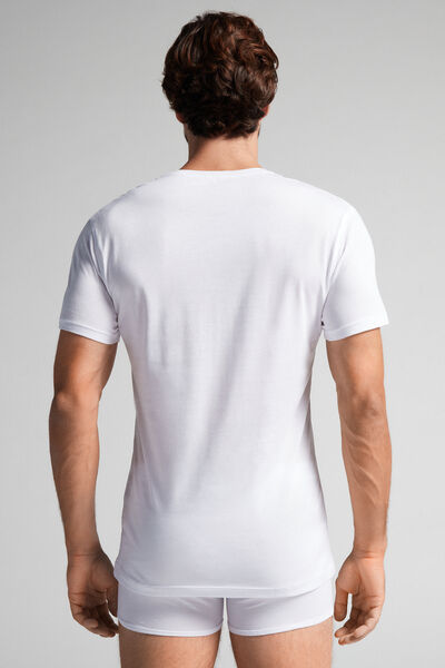 V-Neck Extrafine Superior Cotton T-Shirt
