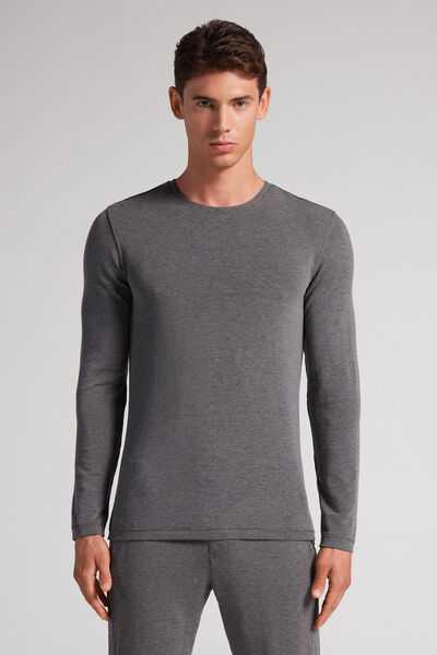 Maglia a Manica Lunga in Modal Cashmere