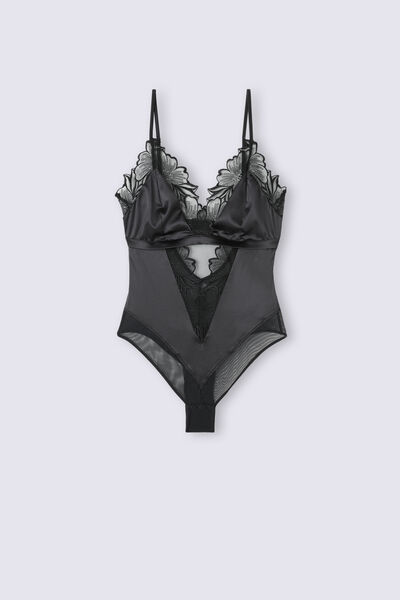Darlings Satin and Lace Bodysuit.