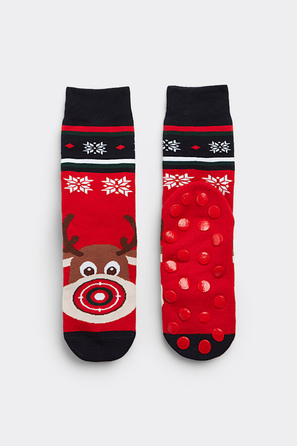 Reindeer Grip Socks
