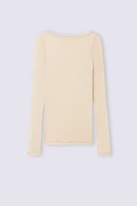 Long Sleeve Bateau Neck Top in Invisible Supima®