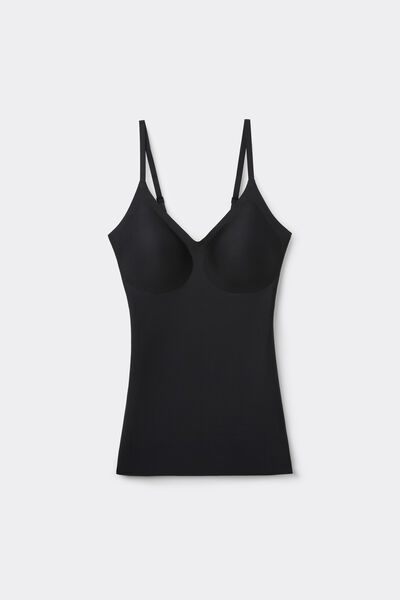 Top con Reggiseno Eri in Microfibra