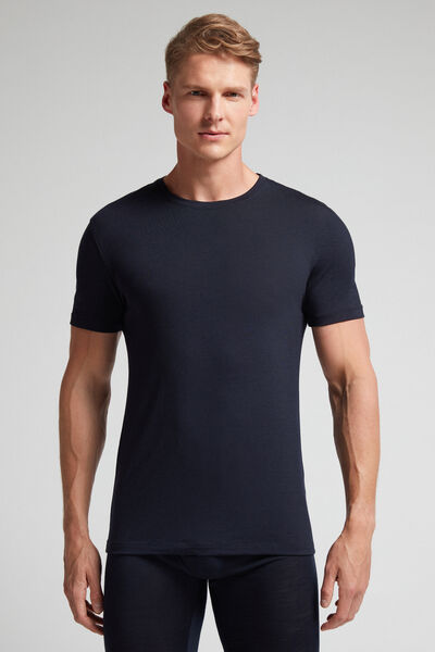 T-shirt in Lana Merino Elasticizzata