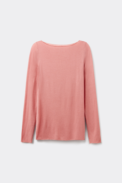 T-shirt manches longues avec cachemire ultraléger