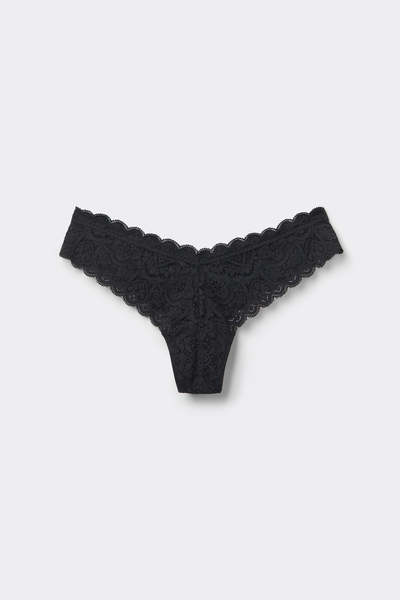 80s-Style Lace Brazilian Briefs