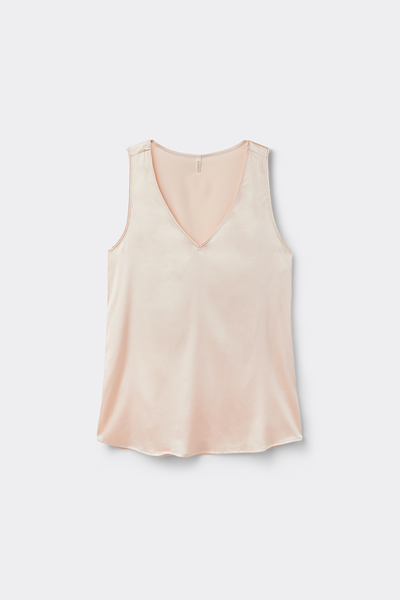 V-Neck Silk Vest Top