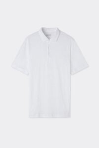 Polo manches courtes en lin