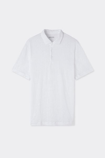 Polo Manica Corta in Lino