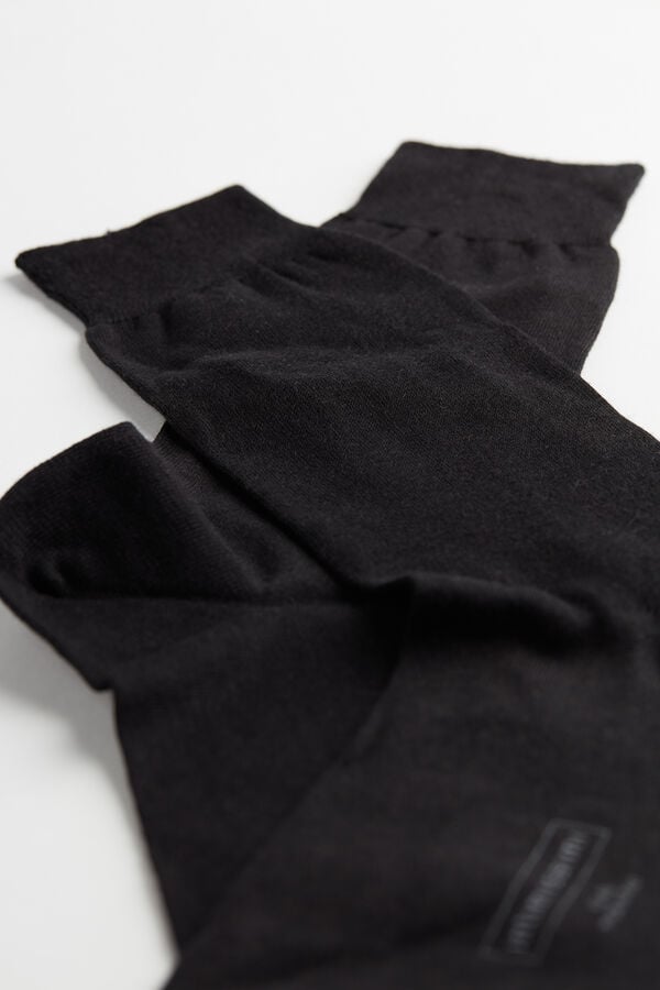 Short Socks in Cotton-Silk-Cashmere Blend