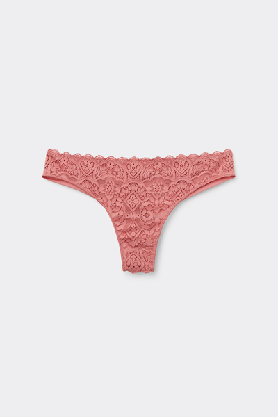 Lace and Microfibre Brazilian Briefs