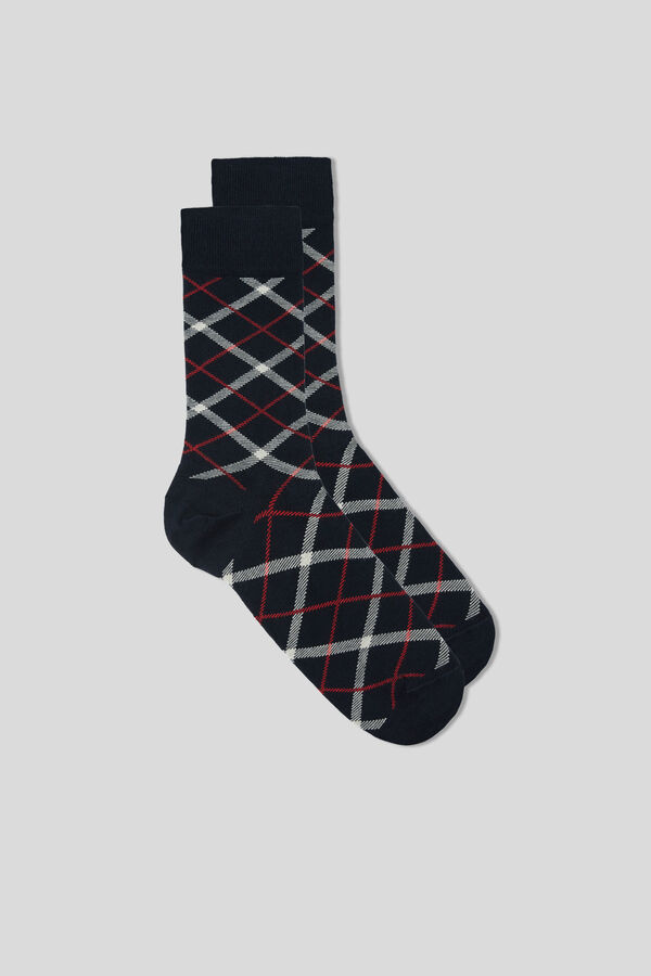 Short Patterned Soft Cotton Socks