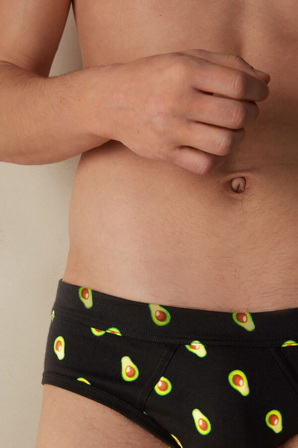 Avocado Print Briefs in Stretch Supima® Cotton