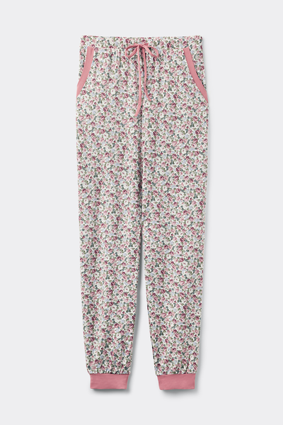 Брюки из Модала с Манжетами Floral Romance