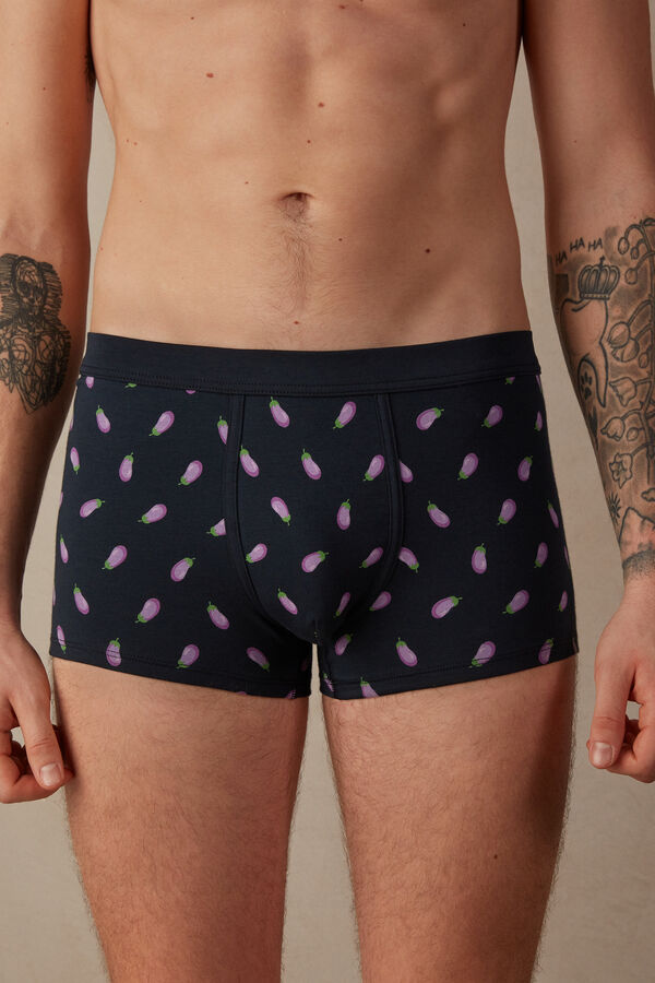 Stretch Supima® Cotton Aubergine Boxers