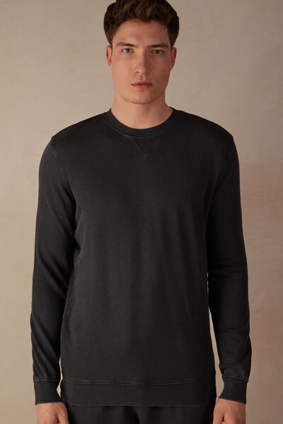 Washed Collection Crew-Neck Sweatshirt