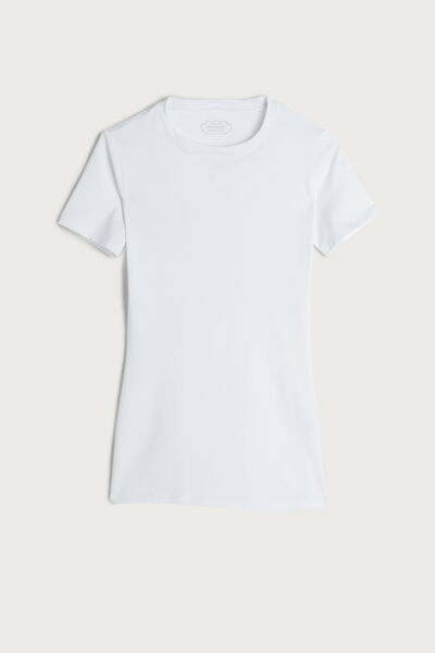 Short-Sleeved Stretch Supima® Cotton Top