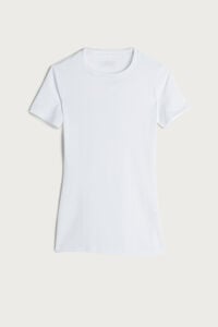 Short-Sleeved Stretch Superior Cotton Top
