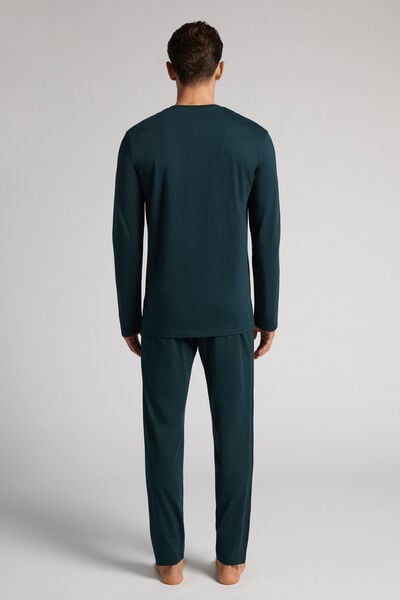 Pyjama Long en Coton Supima® Basique