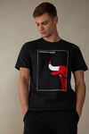 T-Shirt mit Print Chicago Bulls
