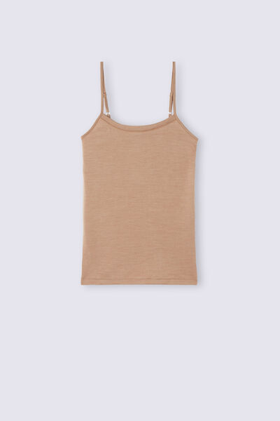 Top de Alças Finas Wool & Cotton