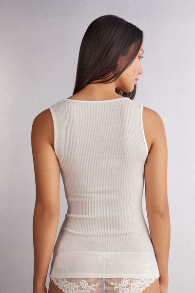 Wool and Silk Vest Top