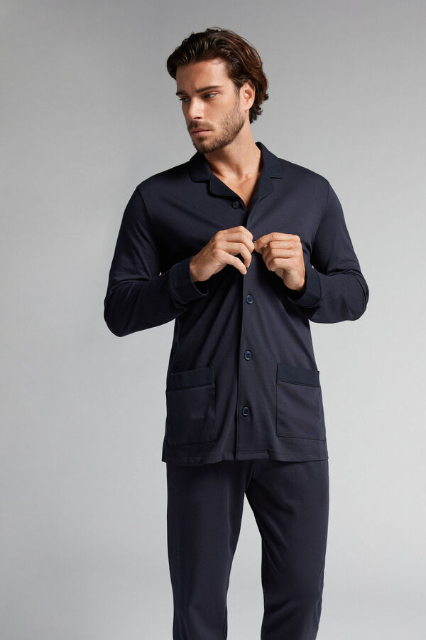 Langer Pyjama aus Superior-Baumwolle