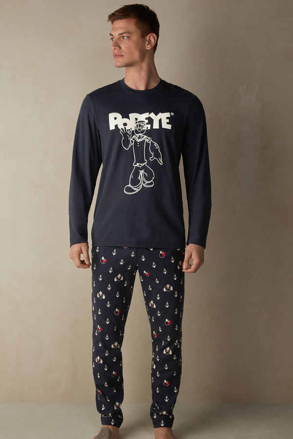 Pijama con Estampado de Popeye en Punto de | Intimissimi
